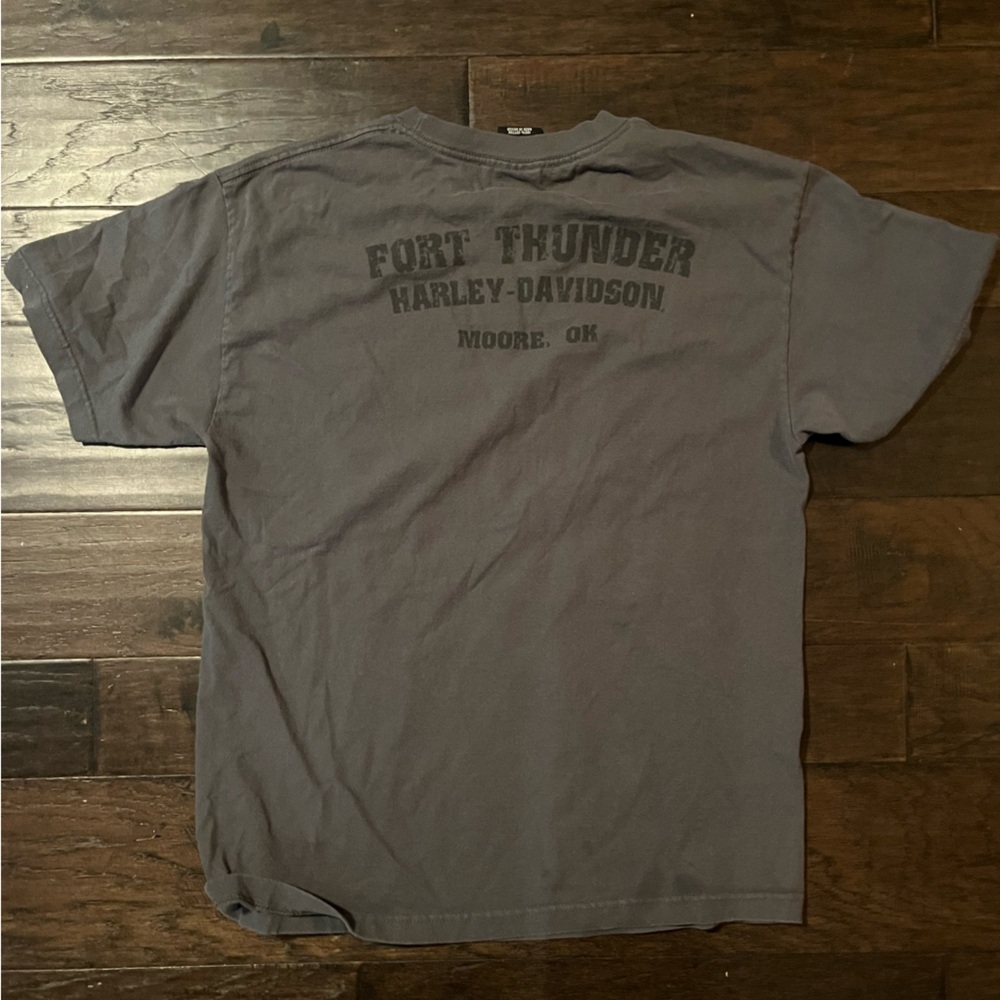 Harley-Davidson Gray T-Shirt Authentic Vintage Biker Tee VNT - Picture 4 of 4